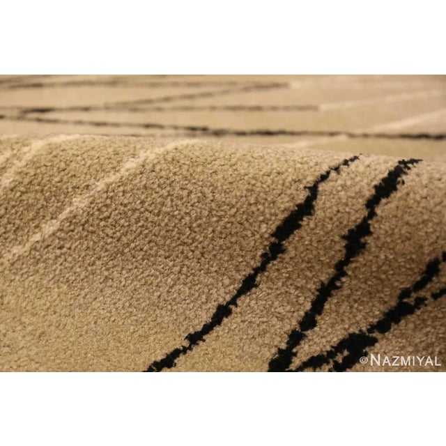 Mid 20th Century Nazmiyal Collection Mid Century Modern Swedish Aina Kange Rug For Sale - Image 5 of 6