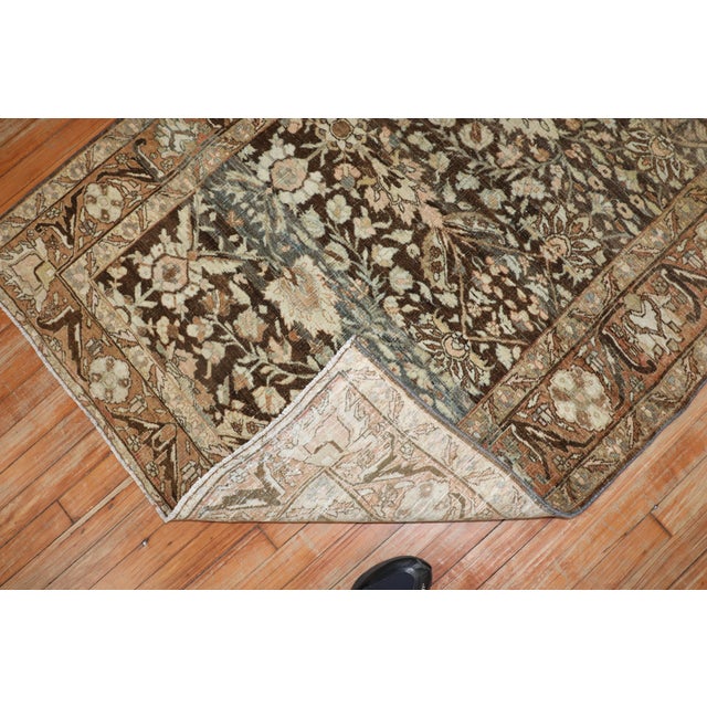 Antique Persian Bidjar Carpet - 3'8" x 5'9" For Sale In New York - Image 6 of 8