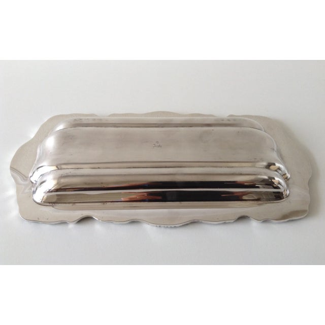 Silver Vintage C1970's Georgian Style Towle Serving, Bread/Cracker Tray For Sale - Image 8 of 9
