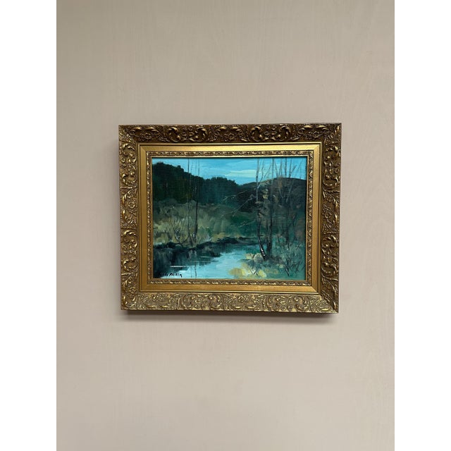 Tedde Rhodin, Autumn Landscape from Småland, 1979, Oil on Canvas, Framed For Sale - Image 17 of 18