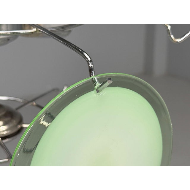 Mint Mid-Century Modern, Mint Green Murano Glass, Pendant Light, 1960s For Sale - Image 8 of 8