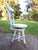 Antique Painted High Back Piano Stool W/ Nautical Glass Claw Feet For Sale - Image 12 of 18