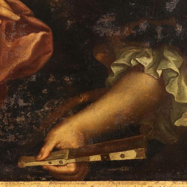 Portrait of a Noblewoman, Oil on Canvas, Framed For Sale - Image 6 of 11