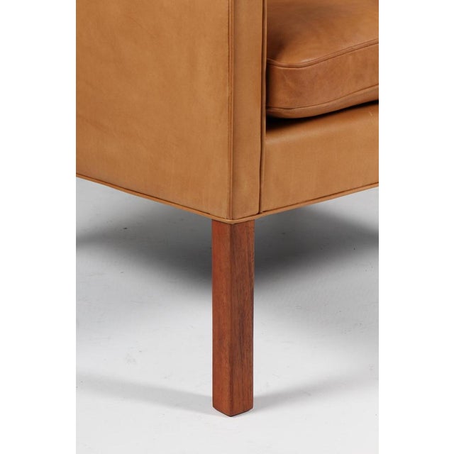 Model 2207 Lounge Chair in Teak and Leather attributed to Børge Mogensen for Fredericia, 1960s For Sale - Image 6 of 8
