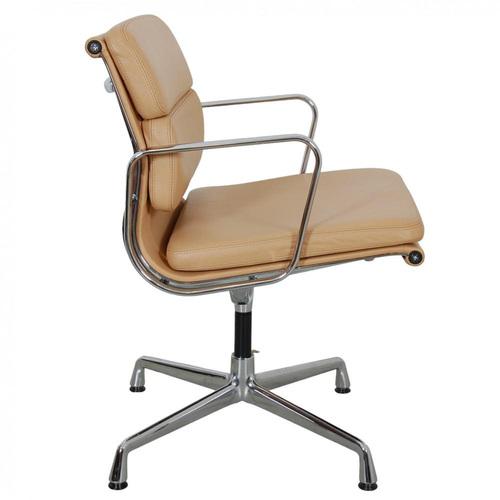 Ea-208 in Light Leather from Charles Eames For Sale - Image 3 of 18