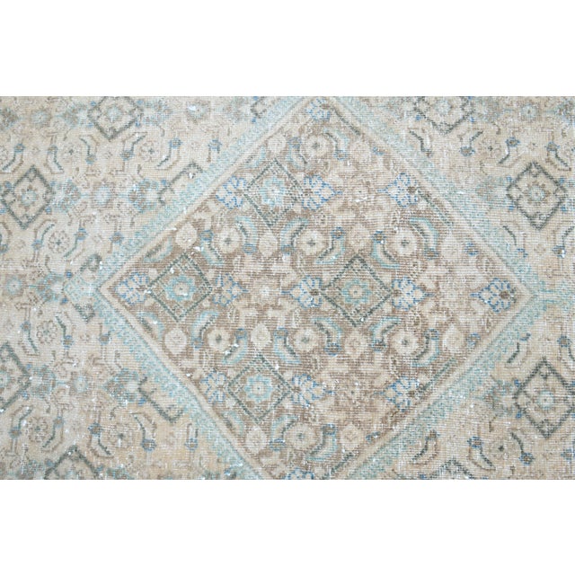 Beige 1960s Vintage Persian Handmade Wool Cotton Beige Area Rug For Sale - Image 8 of 11