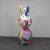 Multicolored Standing Sculpture, 1990s, Papier-Mâché For Sale - Image 3 of 8