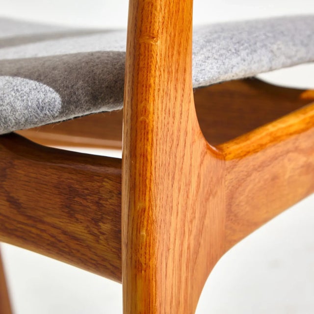 Wood Model 49 Oak Armchair by Erik Buch for O.D. Møbler, 1960s, Set of 5 For Sale - Image 7 of 12