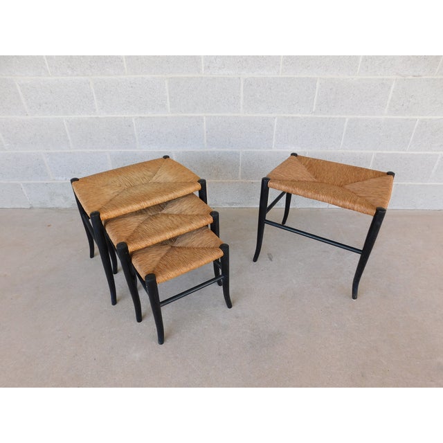 Italian Vintage Italian Nesting Stools in the Manner of Gio Ponti For Sale - Image 3 of 13