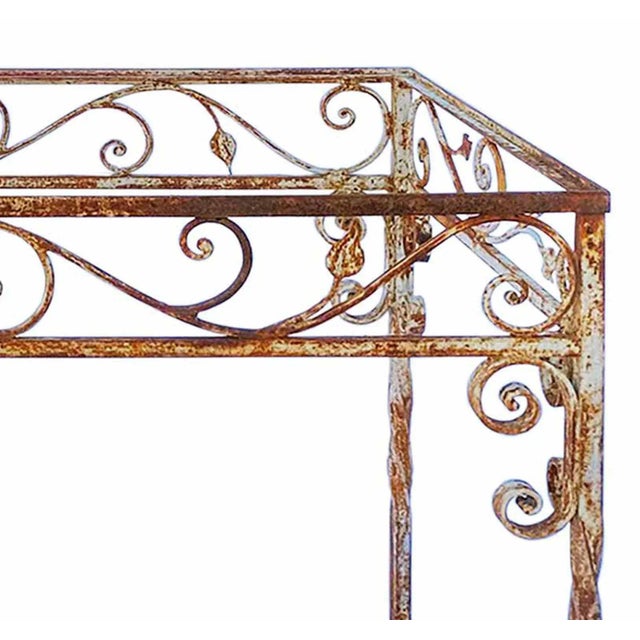 Garden Table Wrought Iron For Sale In New York - Image 6 of 7