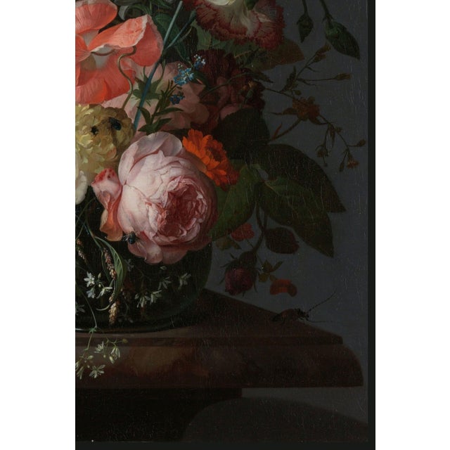 Paper 1716 Vintage Floral Still Life Art Print by Rachel Ruysch - 30" X 40" For Sale - Image 7 of 8