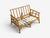 1950s Ficks Reed, Two Seater Sofa, Bamboo, Cane, White Fabric, Usa, 1950s For Sale - Image 5 of 15