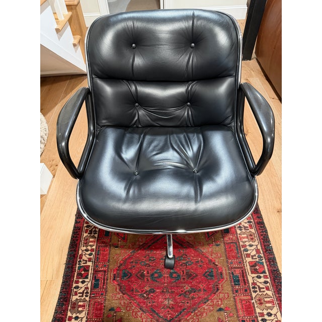 2000 - 2009 Vintage Knoll Pollock Executive Chairs- Set of 6 For Sale - Image 5 of 12