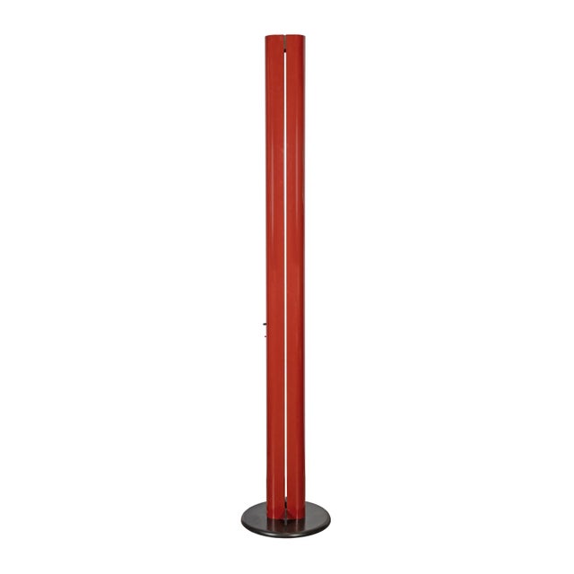 Metal Megaron Floor Lamp in Red by Gianfranco Frattini for Artemide, 1970s For Sale - Image 7 of 7