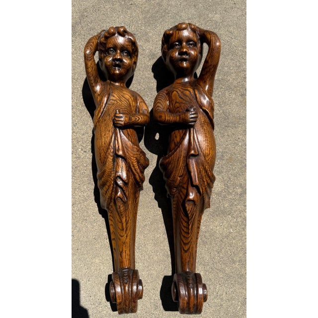 This substantial pair were purchased by myself at Marché aux Puces de Saint-Ouen in Paris 1986. They are two feet tall...