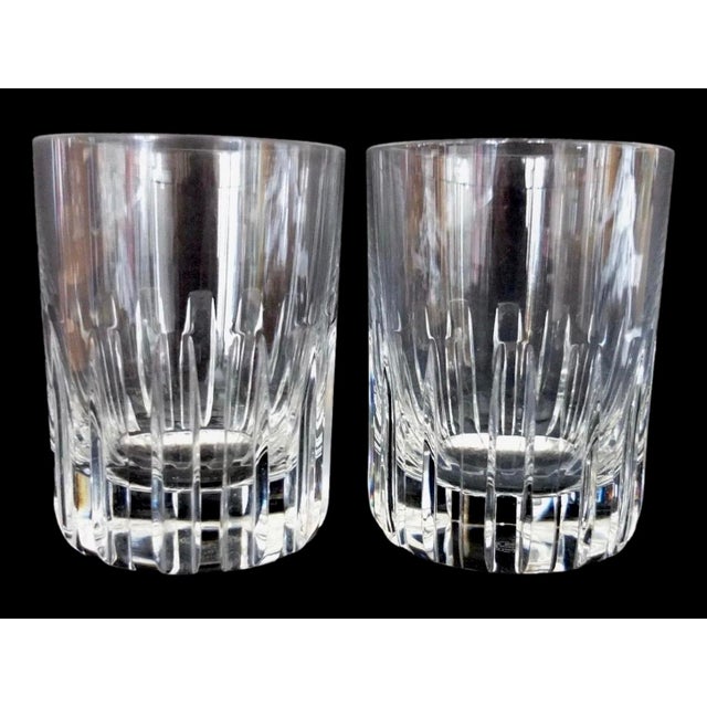 Transparent Baccarat Rotary Old Fashioned Glasses, Pair For Sale - Image 8 of 9