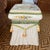 1970s Handpainted Italian Terracotta Side Table Garden Stool Featuring Tassels and Flowers