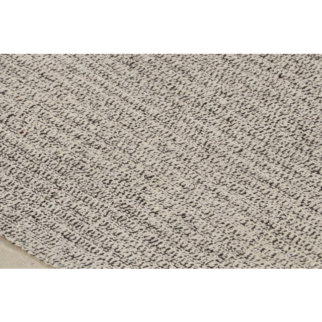 Gray Vintage Turkish Contemporary Gray Abstract Pattern Kilim Rug by Rug & Kilim For Sale - Image 8 of 8