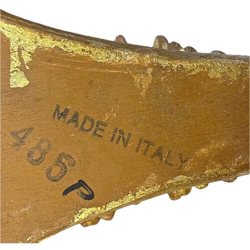 Gold Pair Vintage Gilt Acanthus Leaf Wall Shelves For Sale - Image 8 of 8