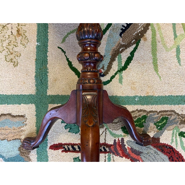 Wood 19th Century Georgian Style Kettle Stand Table For Sale - Image 7 of 9