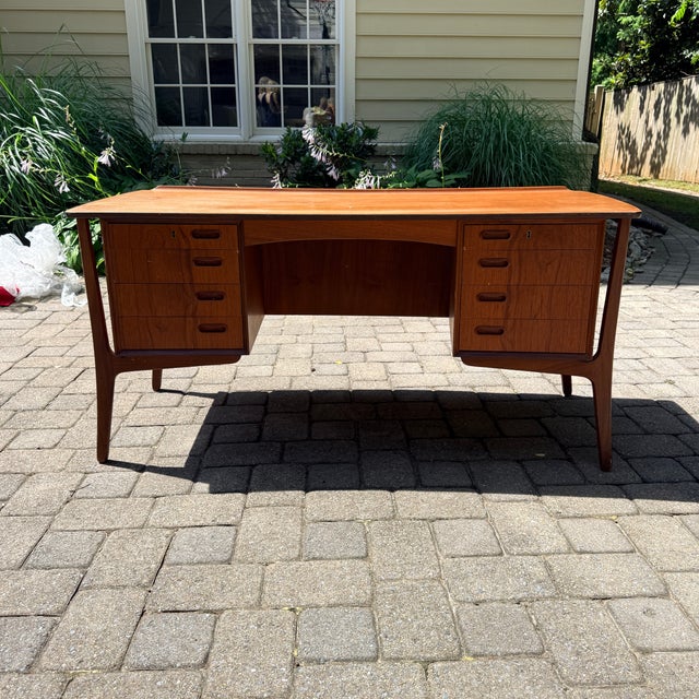 Brown Svend Aage Madsen Desk For Sale - Image 8 of 12
