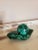 Green Malachite Carved Vide Poche Stones - a Pair For Sale - Image 8 of 8