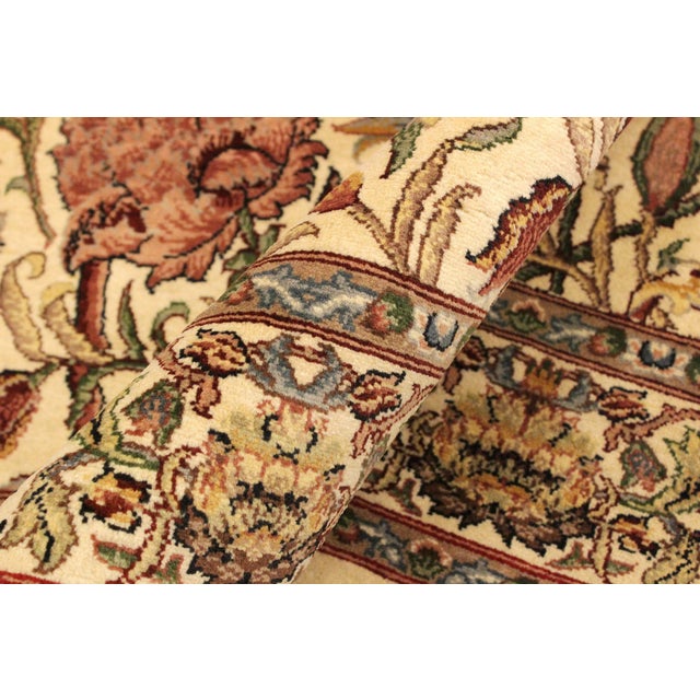 Shabby Chic Pak-Persian Beige/Pink Wool Rug - 4'0'' X 5'10'' For Sale In New York - Image 6 of 9