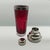 1960s Mid-Century Modern Italian Ruby Red Glass and Chrome Cocktail Shaker, Circa 1960s For Sale - Image 5 of 7