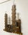 Rare and uncommon midcentury Brutalist style mixed metal cityscape wall sculpture by Peter Pepper Products. Kind of a...