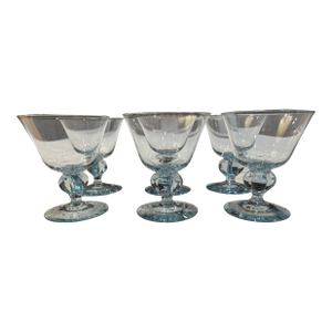 Vintage Swedish Gulli Ingrid Skruf Cocktail Glasses - Set of 6