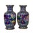Chinese Pair 25" Antique Large Chinese Figural & Floral Cloisonne Enameled Urns C1920 For Sale - Image 3 of 14
