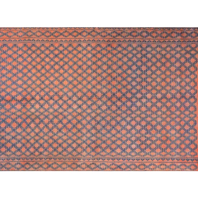 Vintage Persian Cotton Kilim Rug For Sale - Image 4 of 11
