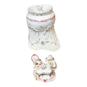 Vintage Victorian Porcelain 20 Inch Table Lamp