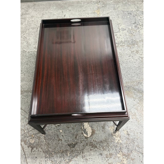 Late 20th Century Barbara Barry for Baker Furniture Tray-Top Occasional Table For Sale - Image 5 of 12