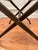 Red Mid Century Adirondack Style Red Canvas Strap Wooden Collapsible Luggage Rack For Sale - Image 8 of 10