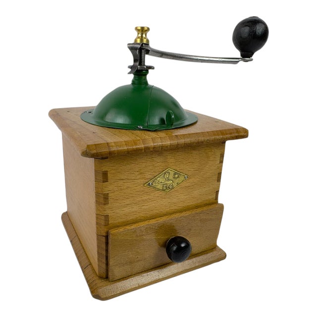 Vintage Eg Émile Grulet French Manual Coffee Grinder, 1920s For Sale