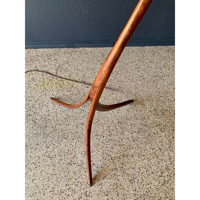 2000 - 2009 Sculpted Bent Wood Floor Lamp by Micheal Wilson For Sale - Image 5 of 12