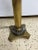 English Brass and Marble Corinthian Column Spirit Lamp With Glass Font For Sale - Image 3 of 7