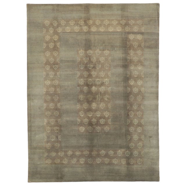 Vintage Earth-Tone Transitional Rug - 07'06 X 10'00 For Sale - Image 10 of 10