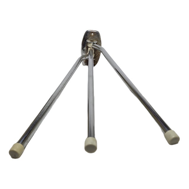 Mid-Century Hanger in Brass and Chrome, Poland, 1950s For Sale
