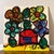 Abstract 1970s Peter Keil Flowers Abstract Painting For Sale - Image 3 of 5