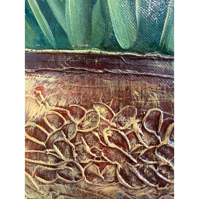 Paint Original Floral Oil Painting “Golden Bloom” by Alena Kalen Framed Textured, Coa For Sale - Image 7 of 13
