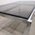 1970s glass dining table or desk Chrome steel frame and smoked glass. 1970s. Perfect condition! L 170 / D 83 / H 75