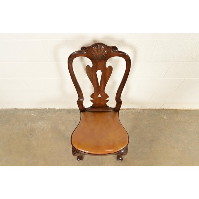 Kittinger Georgian Carved Mahogany Side Chair or Dining Chair For Sale In South Bend - Image 6 of 17
