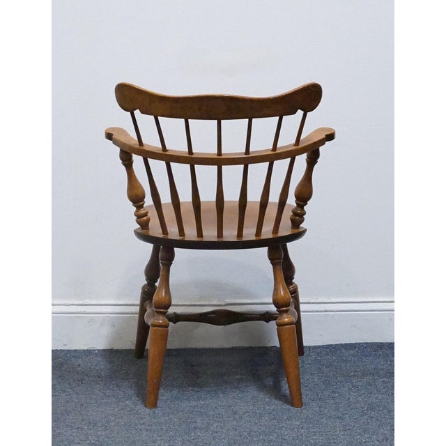 Ethan Allen Heirloom Nutmeg Maple Colonial Early American Comb Back Dining Chair 10-6040 For Sale In Kansas City - Image 6 of 10