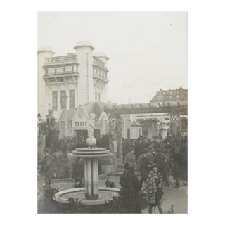 Paris, the 1925 Decorative Art Exhibition, Mallet Stevens Concrete Tree, Black and White Photography For Sale