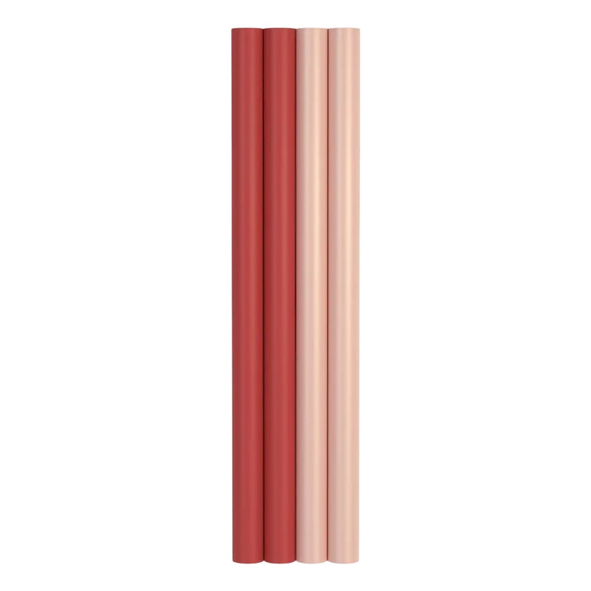 Red and Pink Parallel Tubes Wall Light by Atelier Areti | Chairish