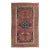Antique Persian Serapi Carpet, Handmade Wool Oriental Rug, Rust, Ivory and Blue For Sale