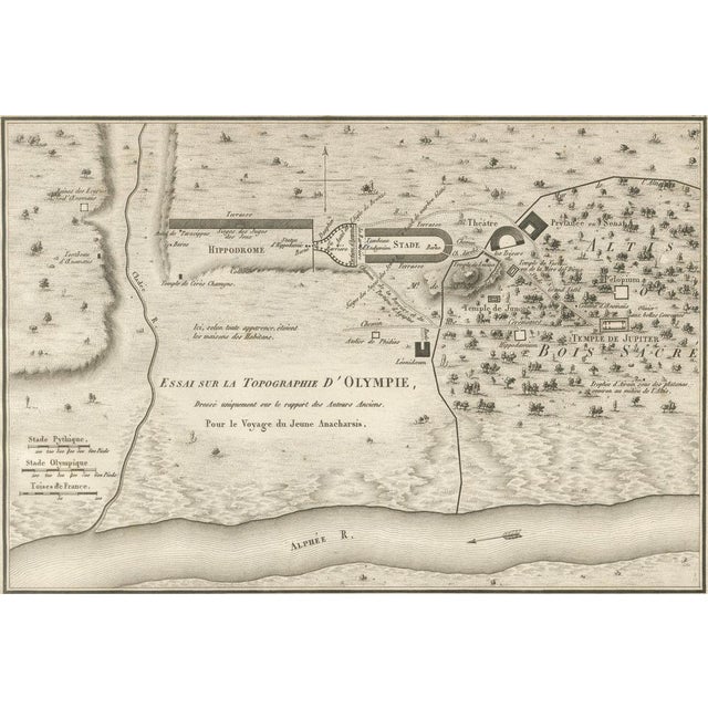 Gold Ancient Olympia and Olympic Games Site Plan from Ambroise Tardieu, 1825 For Sale - Image 8 of 13