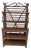 Vintage McGuire-Style Rattan & Woven Cane Étagère For Sale
